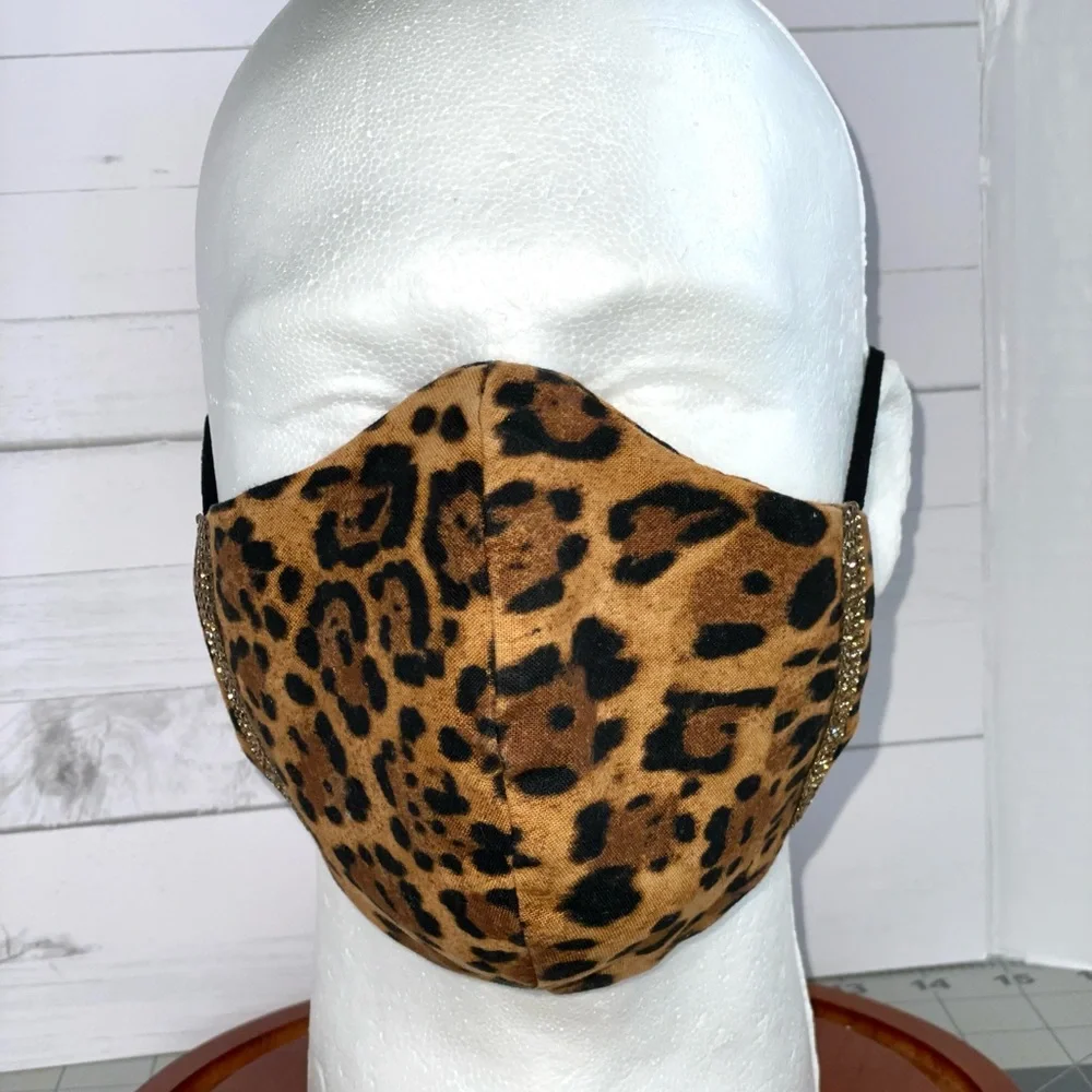 Cheetah Animal print face mask leopard